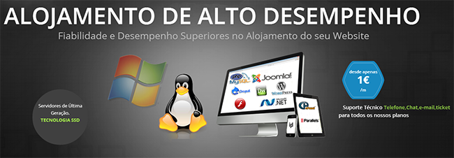 Planos de Alojamento Web a partir de 1€/mês e com tecnologia SSD? Só aqui na ipdroid!