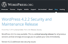 Saiu novo Update Crítico de Segurança para WordPress! Ainda não actualizou? Faça-o já.